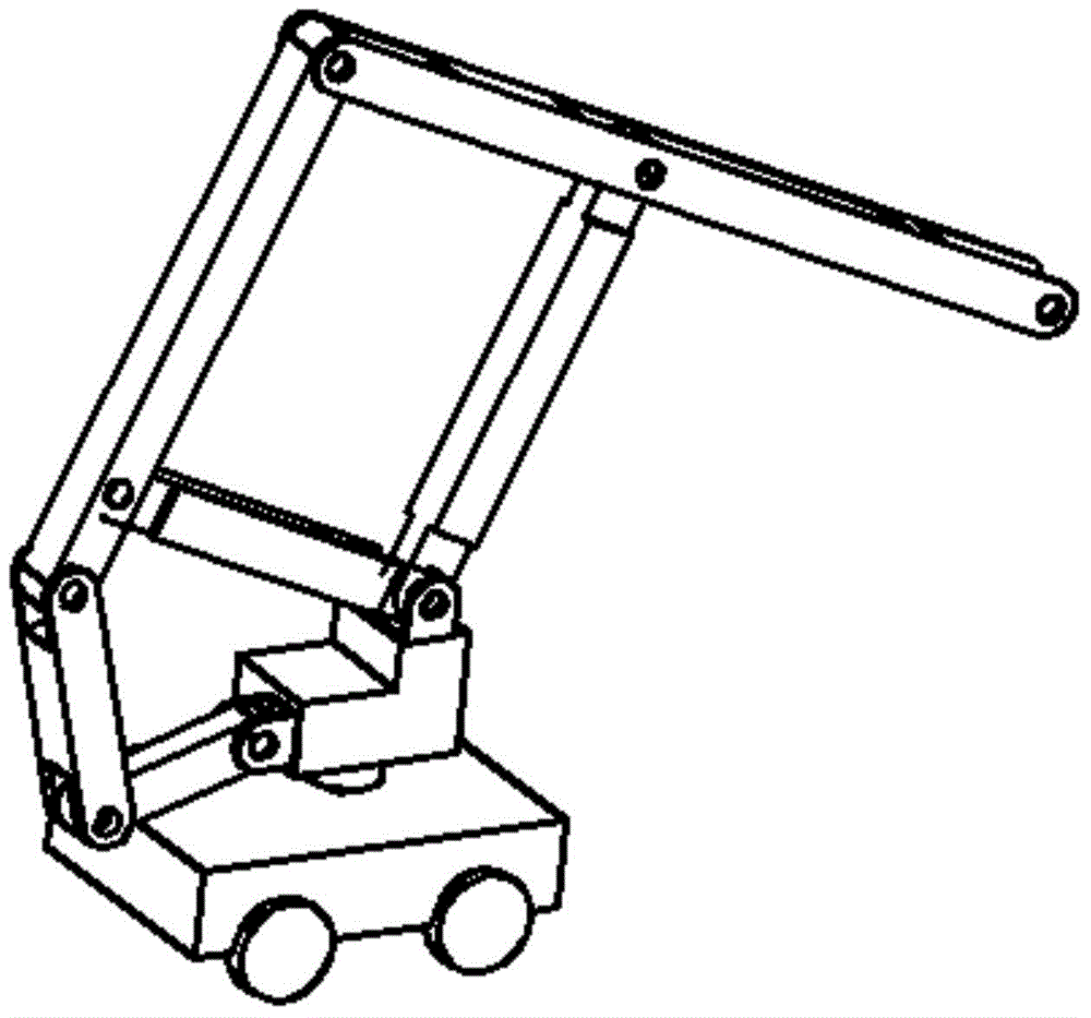 Multi-freedom-degree controllable mechanism type hybrid carrying robot