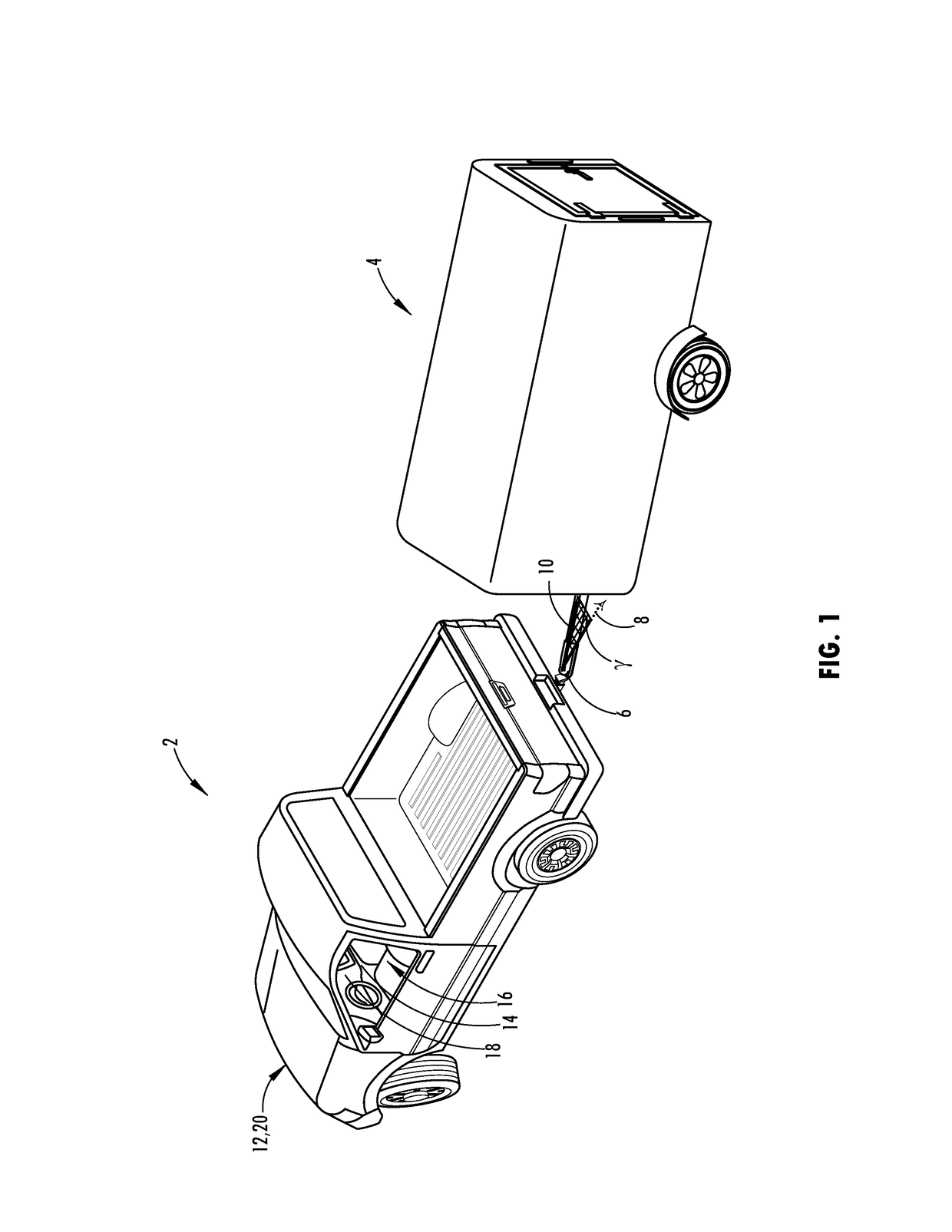 Trailer curvature control with adaptive trailer length estimation