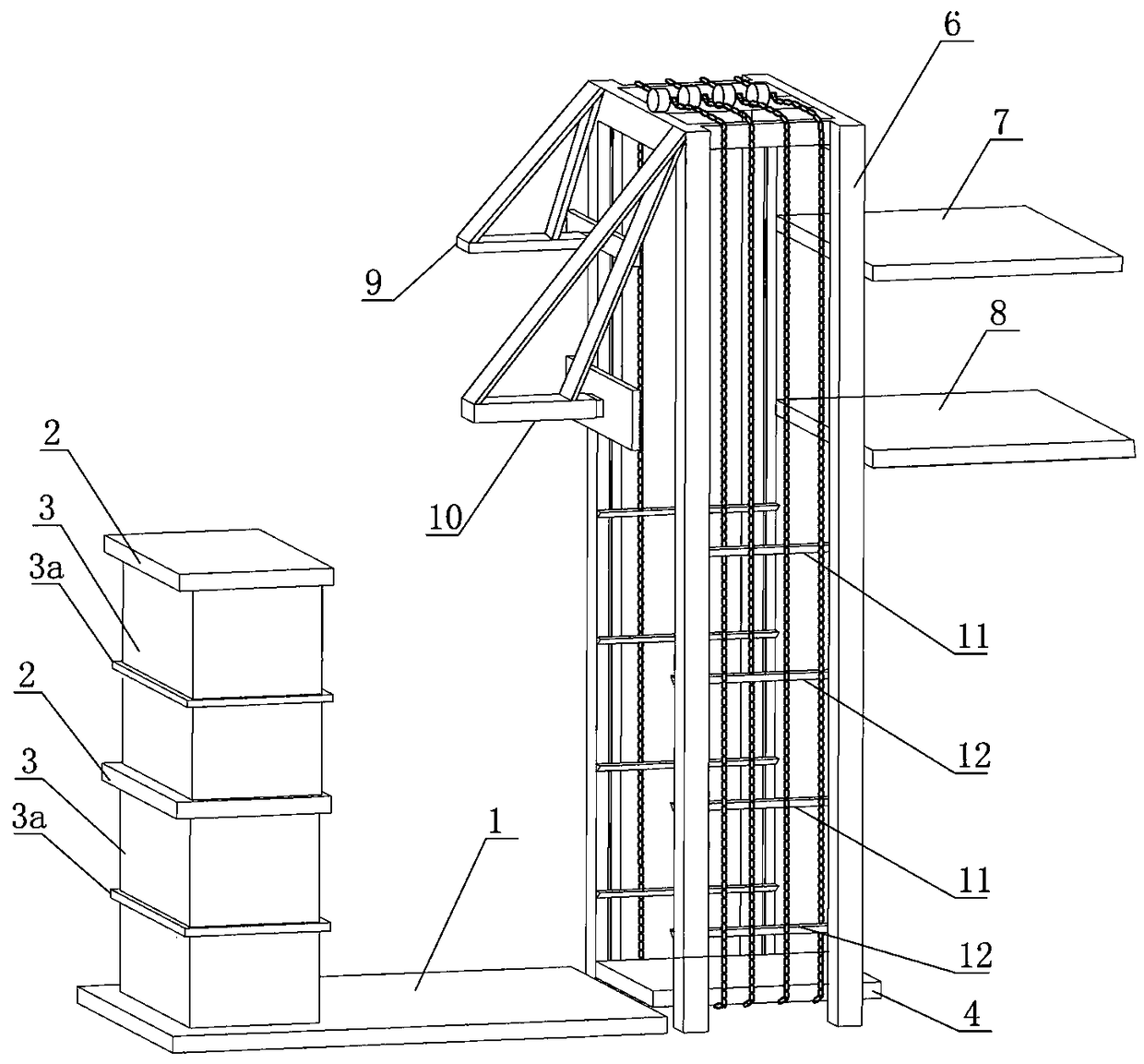 Lateral box turning-over method for double-layer cigarette box and box turning-over system