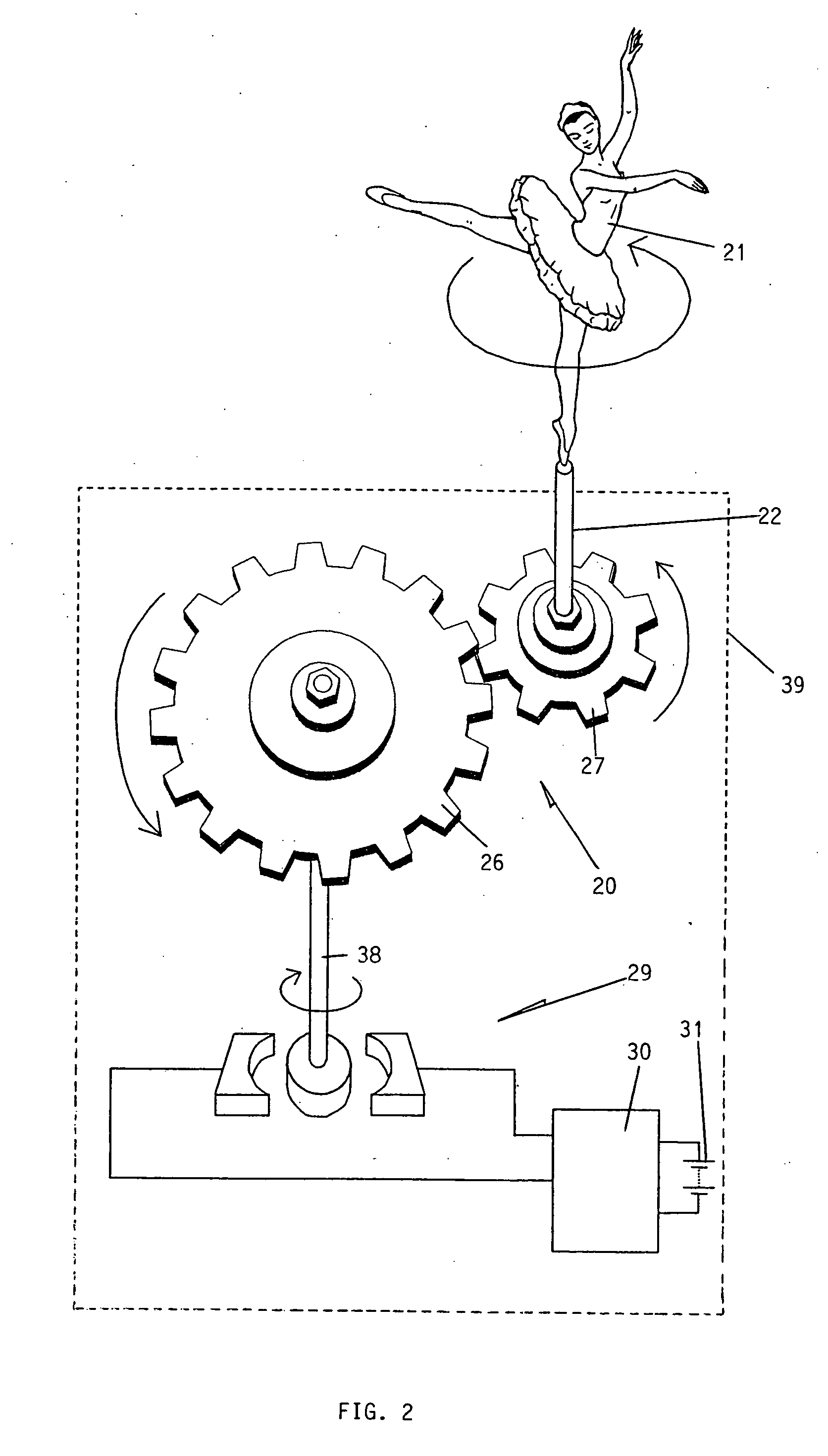 Battery powered motor system for low power application