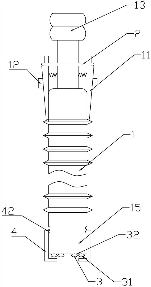 Intestinal wall fixing device of enteroscope during surgery