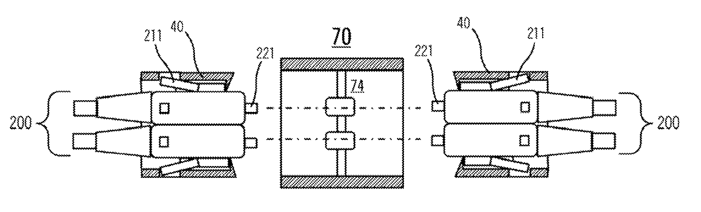 Multi-ferrule connector for multicore fiber terminations