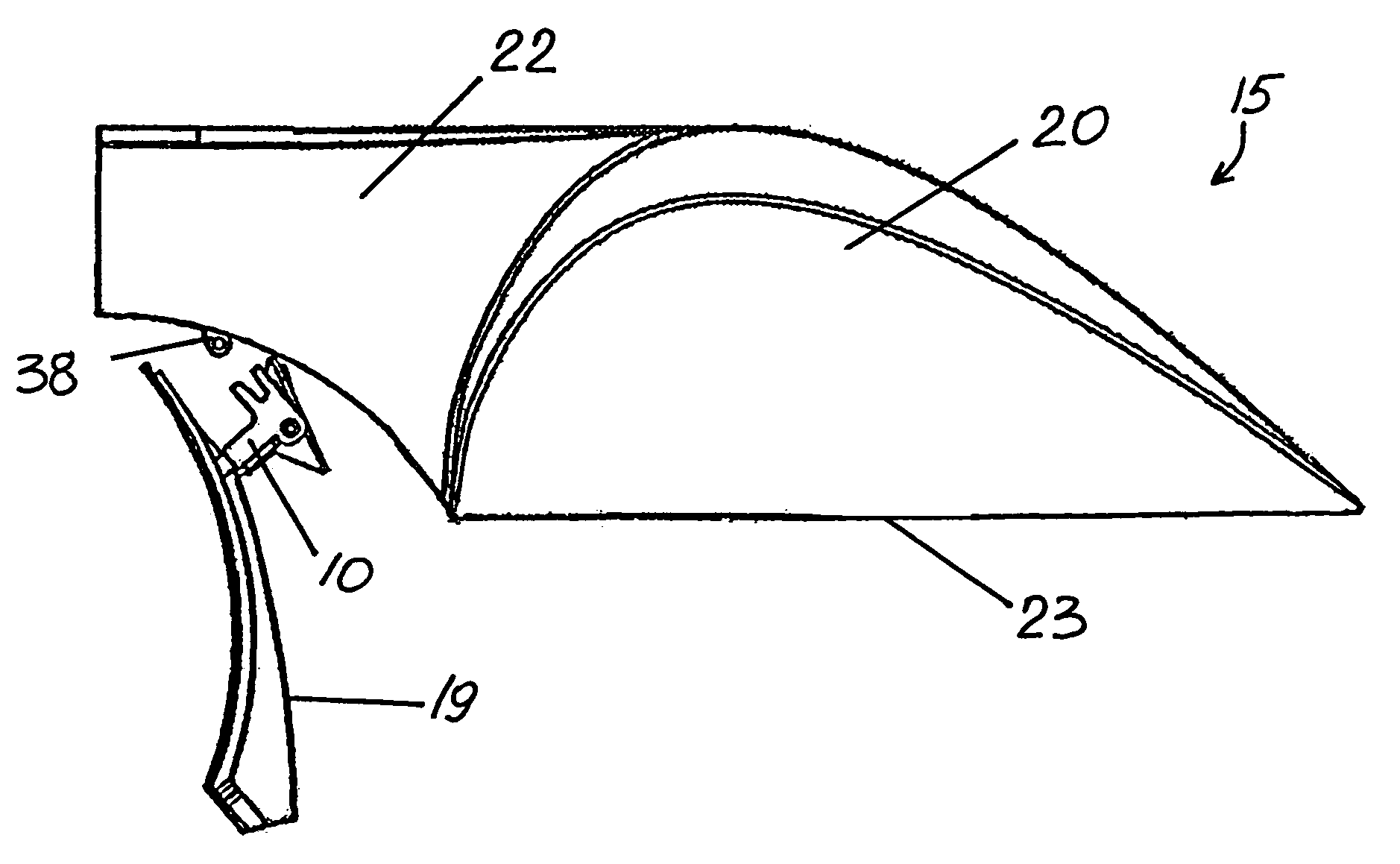 Detachable hinging mechanism for access panel