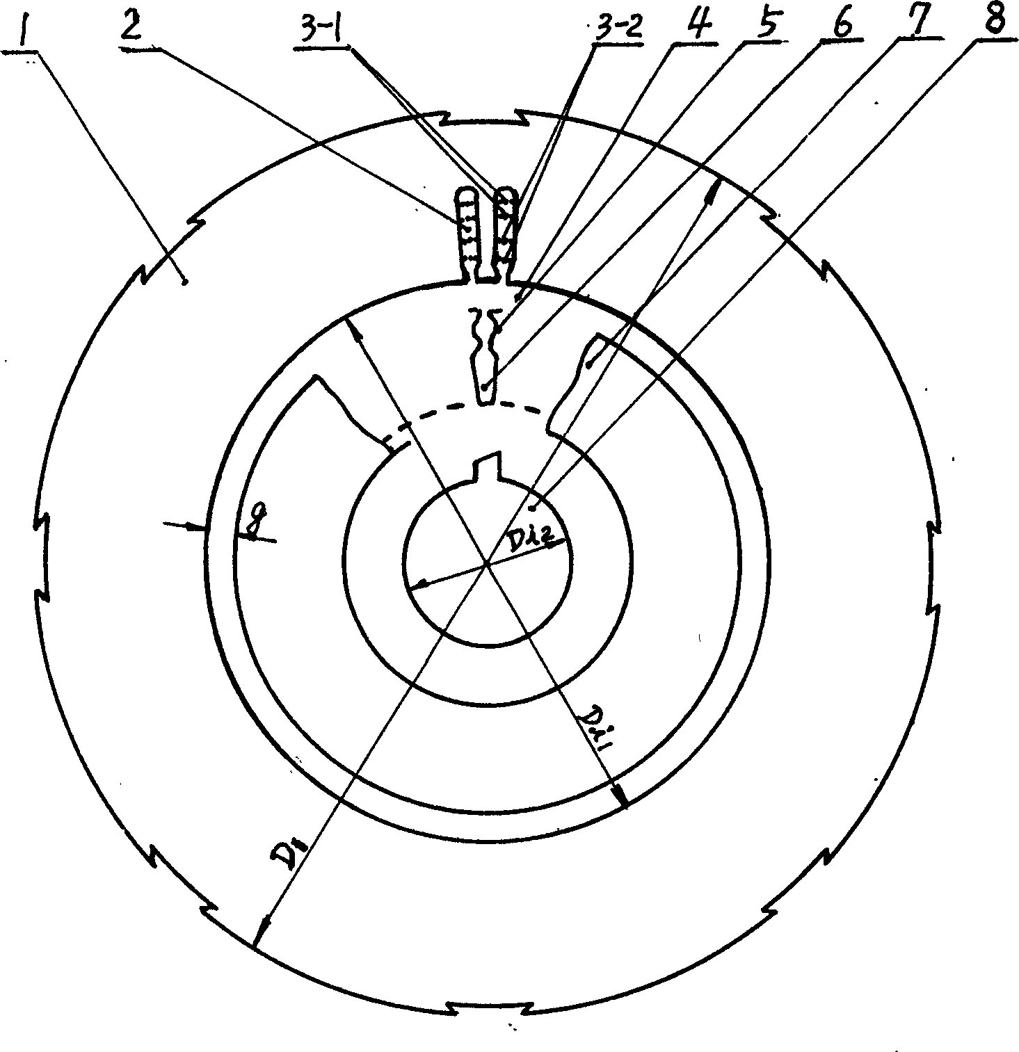 High actuating torque low operating power three phase capacitane type bisquirrel motor