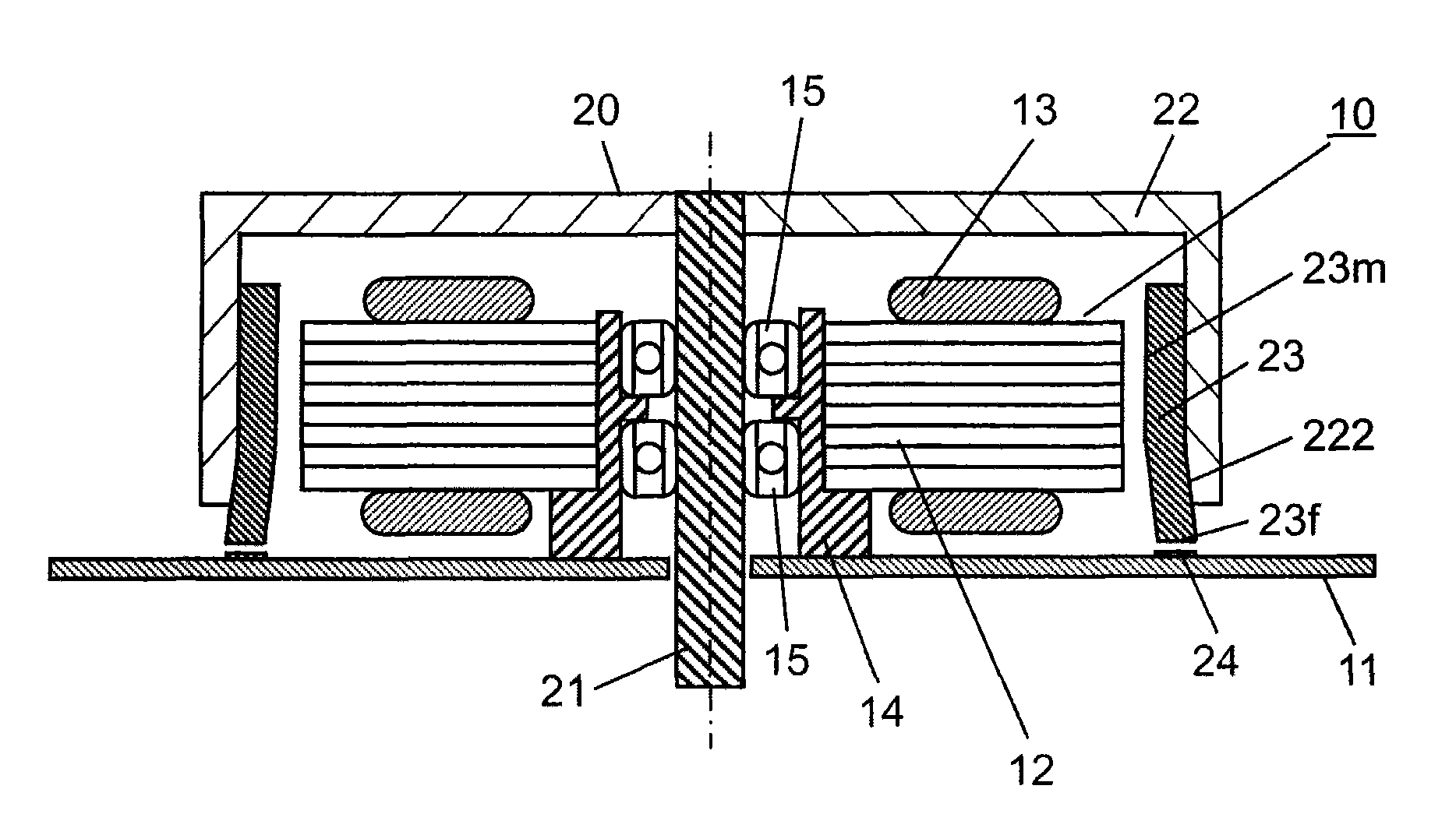 Motor and electronic apparatus having the same