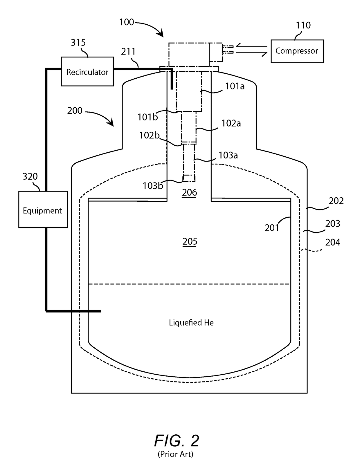 Liquefier with pressure-controlled liquefaction chamber