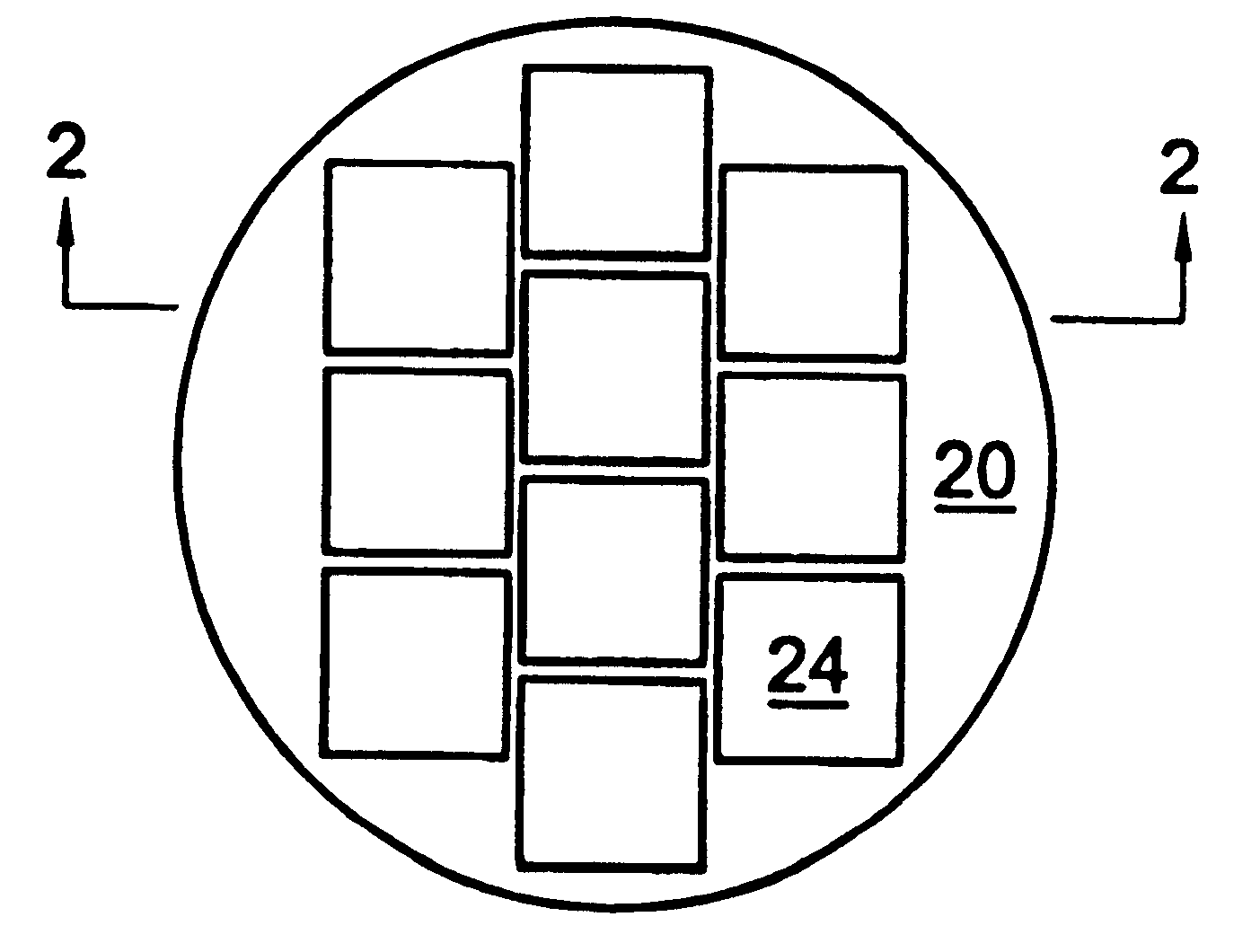 Discrete wafer array process