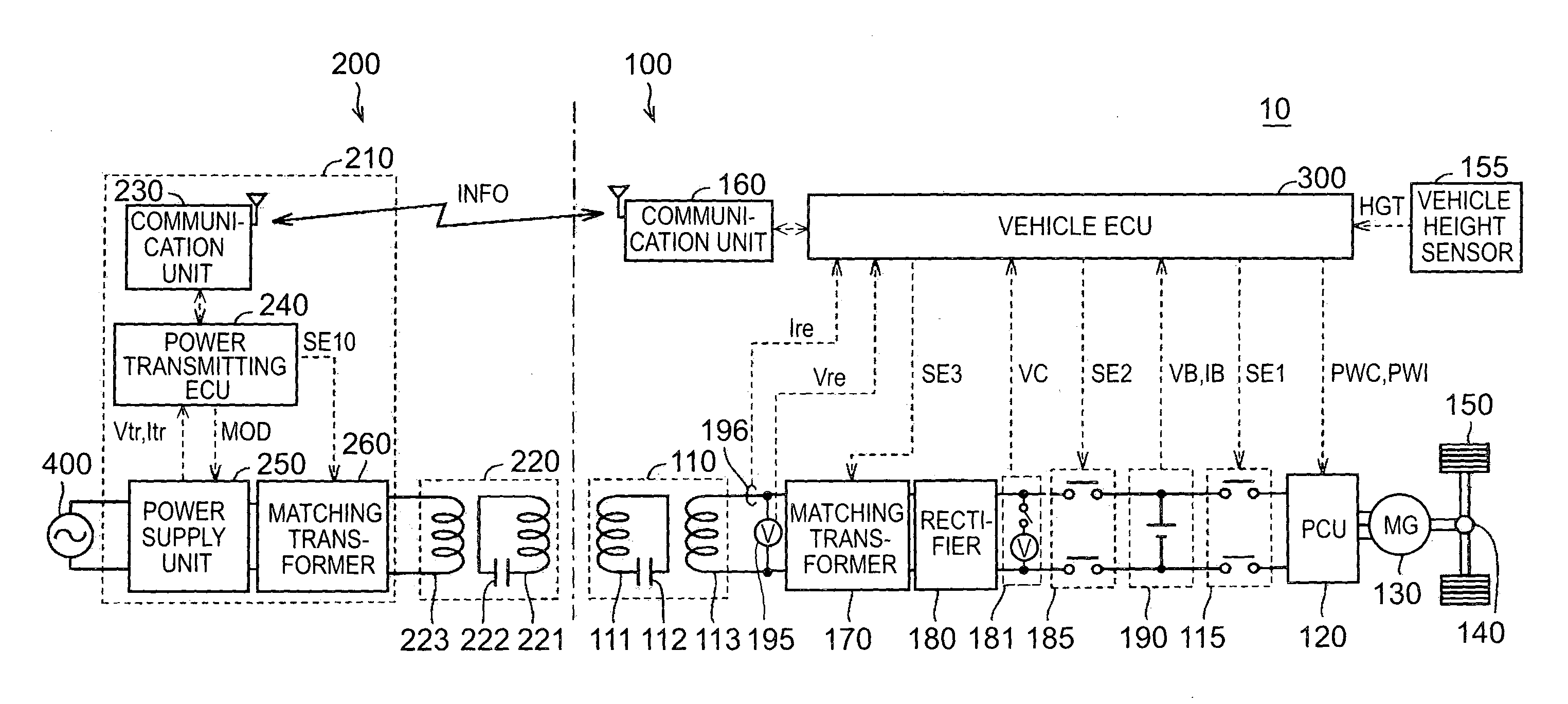 Vehicle and contactless power supply system