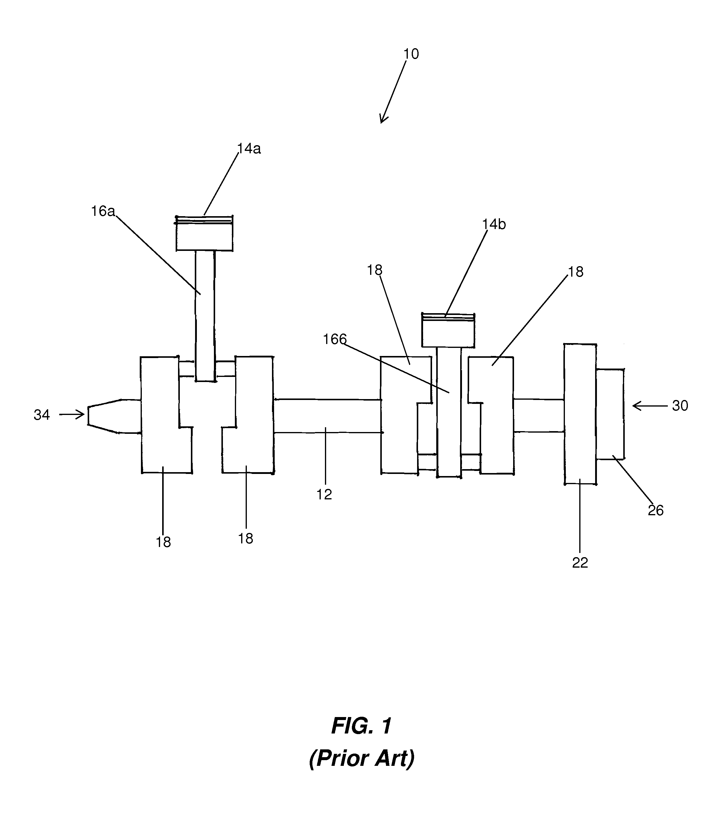 Spin balanced crank assembly