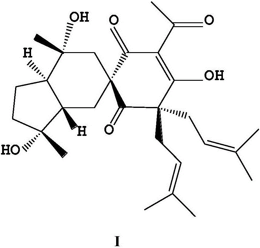 Application of derivative composition of Harrisotone A to anti-inflammation