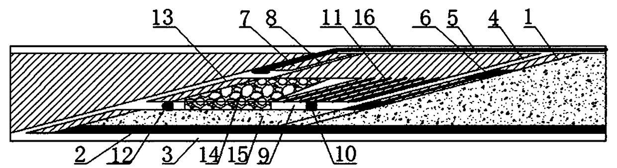 Upper mining method of steeply inclined thin ore body