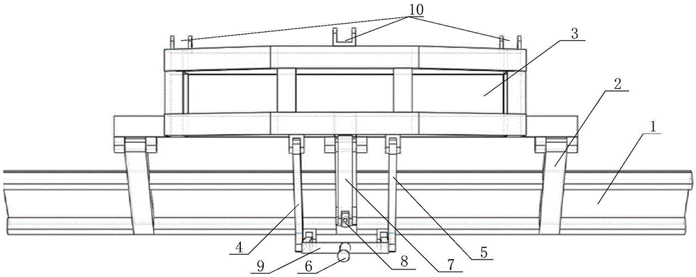 A shovel height adjustment mechanism of a paddy field laser grader