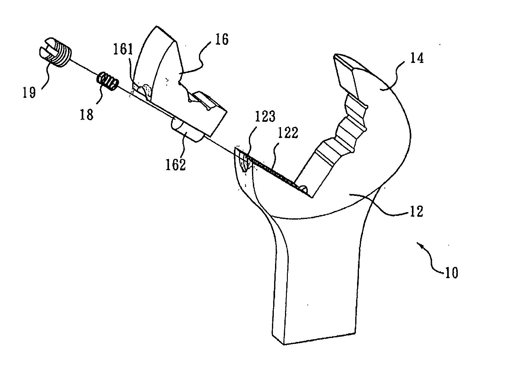 Retractable open end wrench