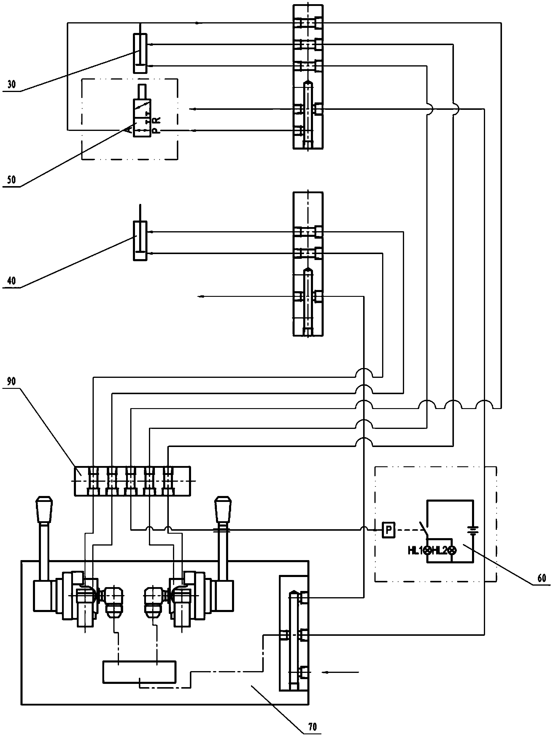 Pneumatic chuck remote control device