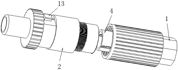 High-voltage wiring harness system for new energy automobile