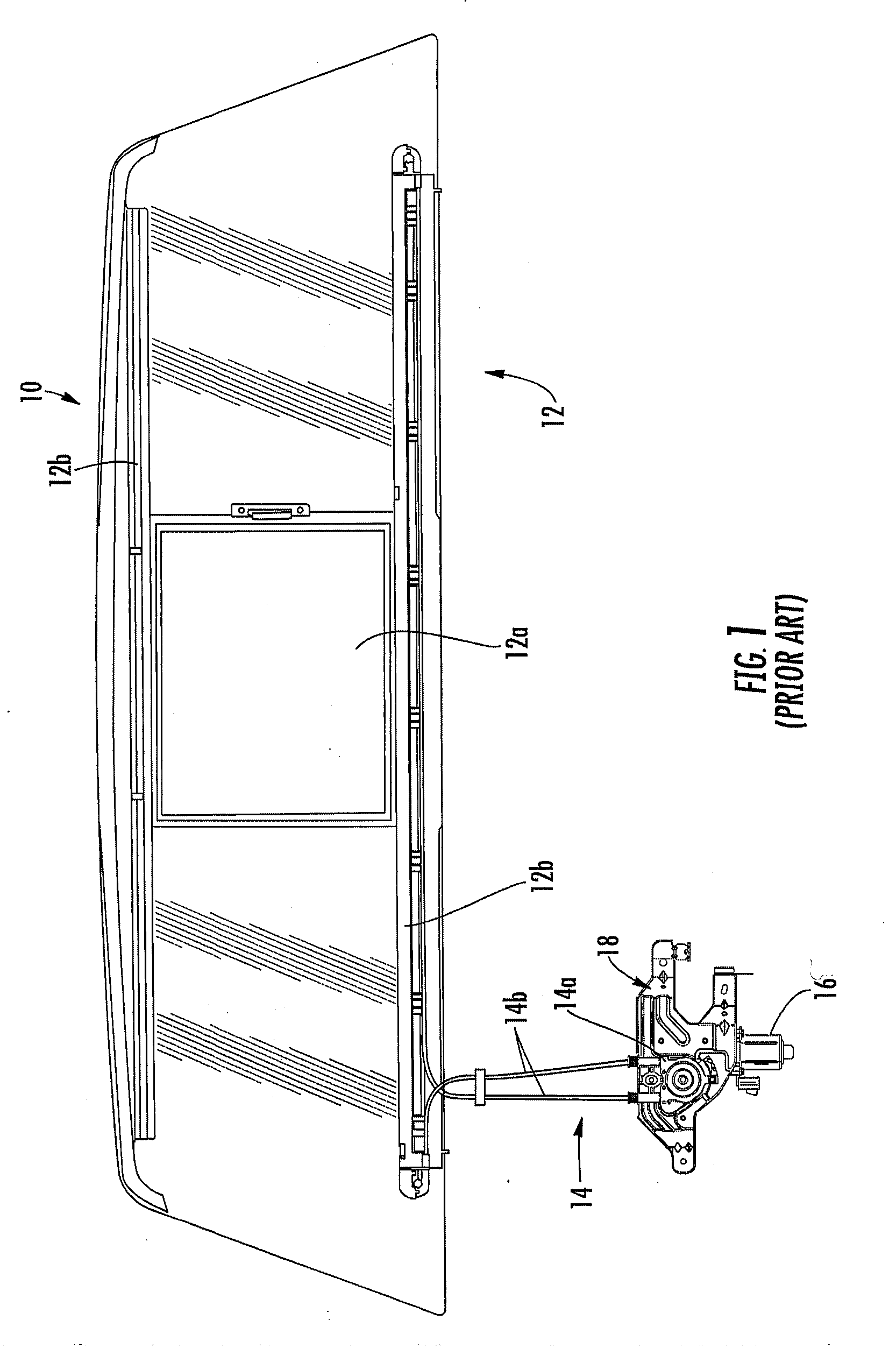 Rear slider window assembly