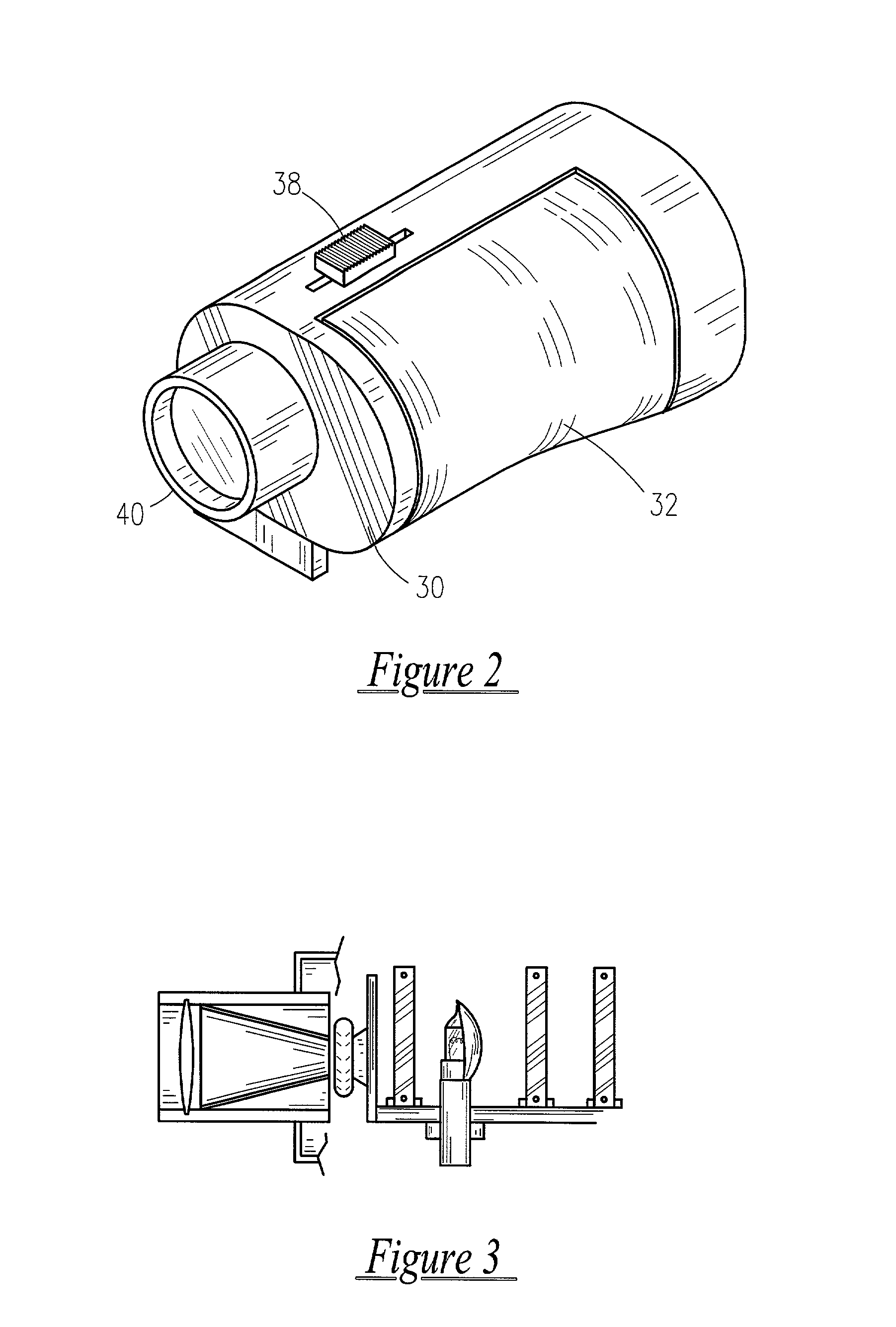 Portable slide projector