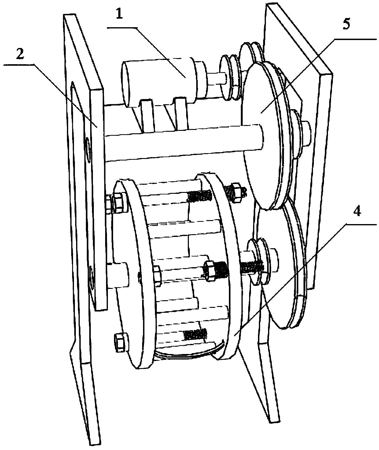 Stress corrosion test device for marine structures under alternating dry and wet conditions