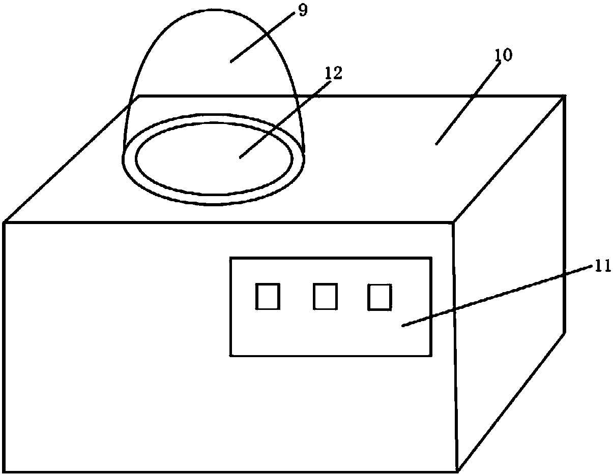 Carbon rod cutting device and film coating instrument evaporation assembly provided with same