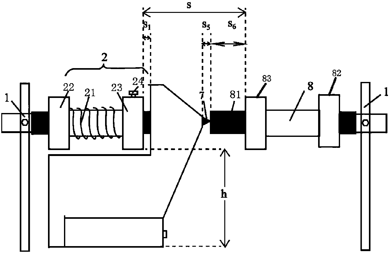 Carbon rod cutting device and film coating instrument evaporation assembly provided with same