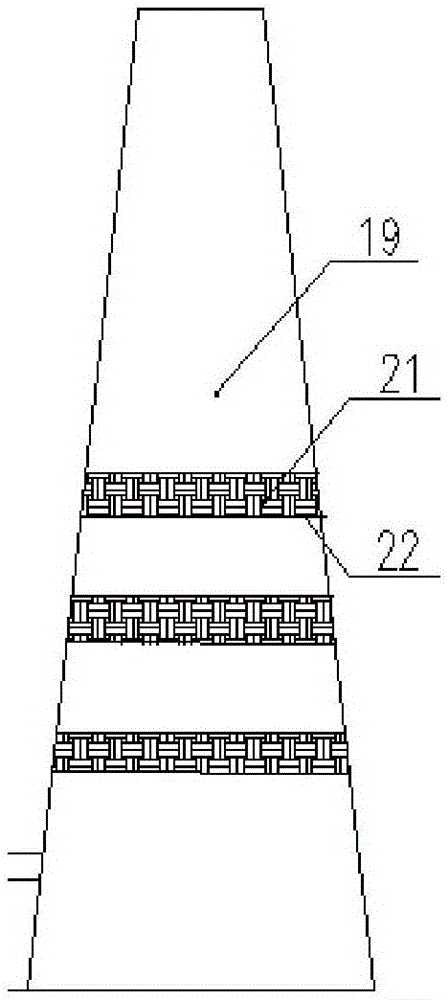 Small waste incineration tail gas treatment system and treatment technology thereof