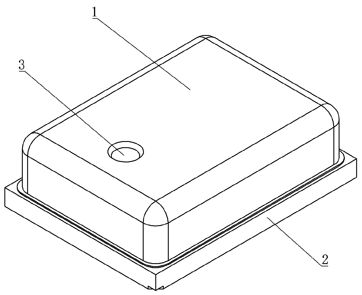 MEMS MIC with front sound cavity and rear sound cavity