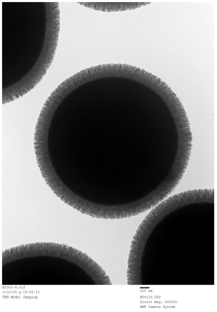 A silica gel chromatography packing with ordered mesoporous core-shell structure and its preparation and application