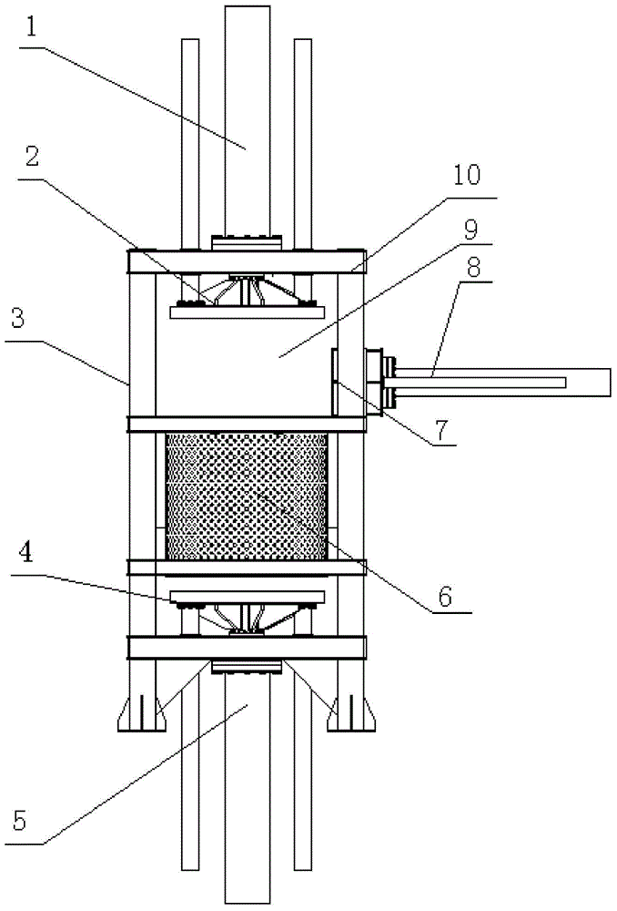 Garbage dehydration solid-liquid separation device