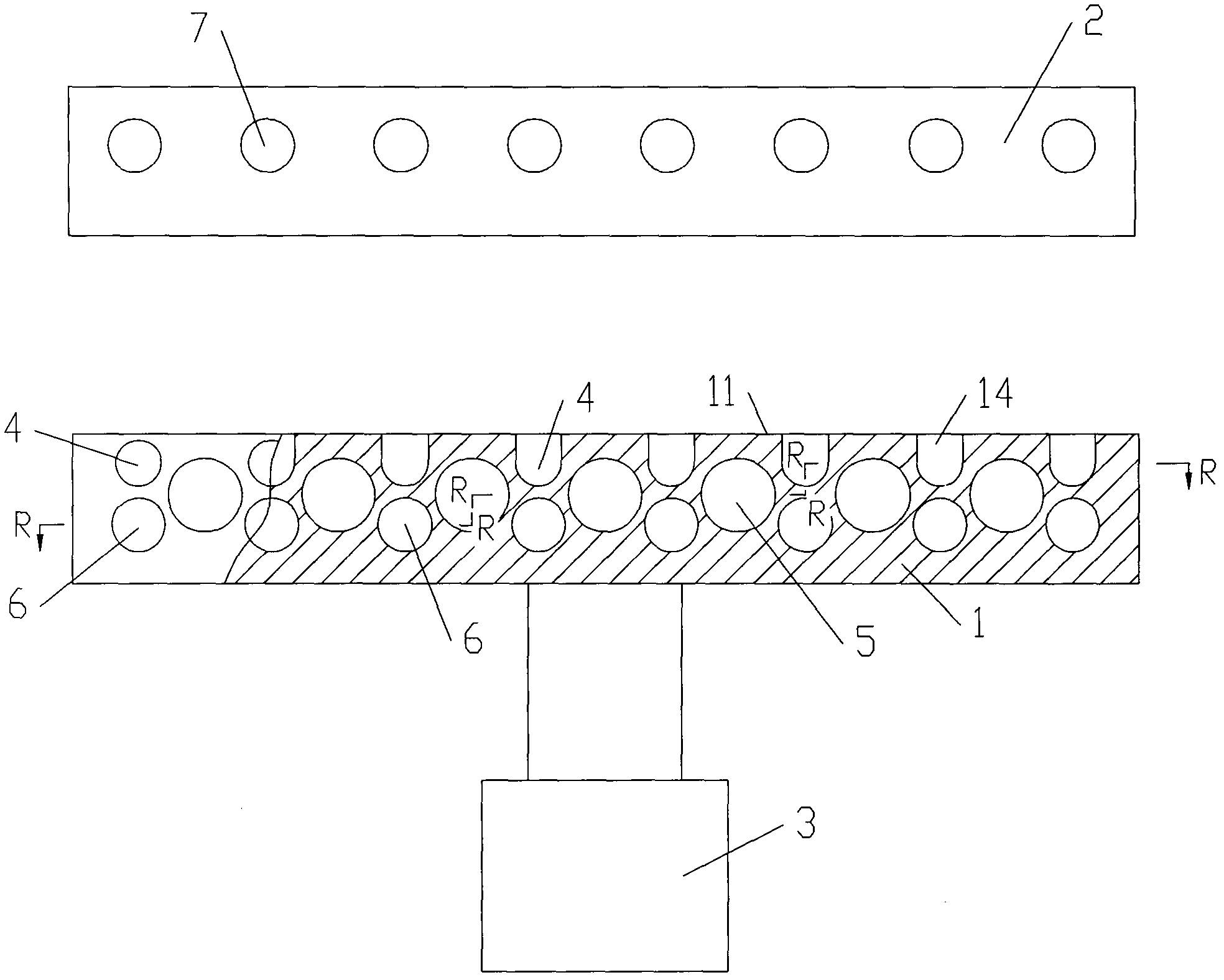 Spray evaporation cooling hot press, and single-sided compressed wooden plate and production method thereof