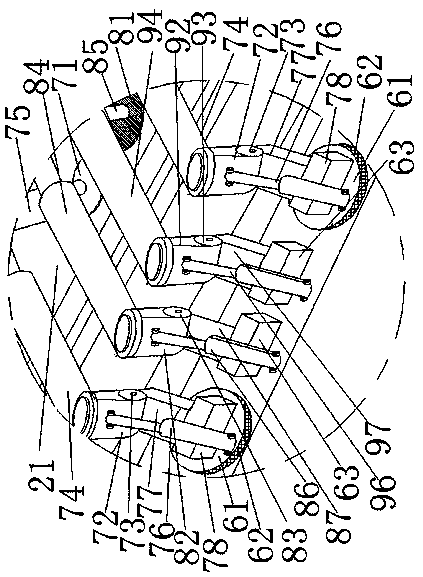 Stamping production line for small-volume auto parts and method for processing parts using the production line