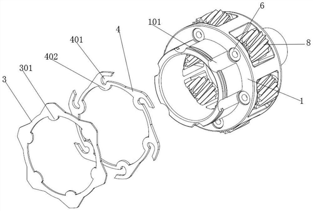 A planetary gear train bearing lubrication structure