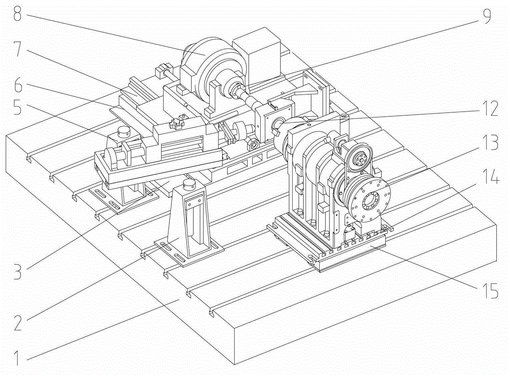 Machine tool spindle reliability test bed based on mixed loading of electro-hydraulic servo and dynamometer