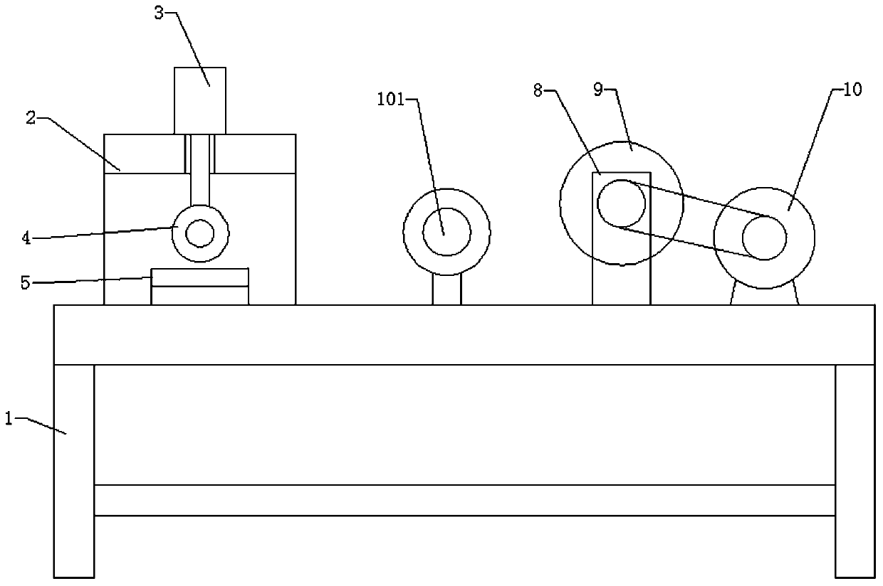 A flat copper wire processing device