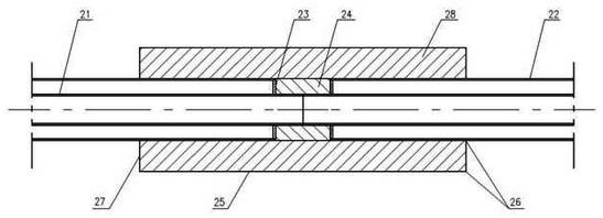 Vacuum heat insulating low-temperature pipe joint