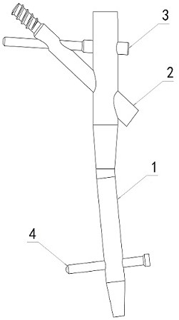 Implanting device for femoral intertrochanteric fracture conformal nail