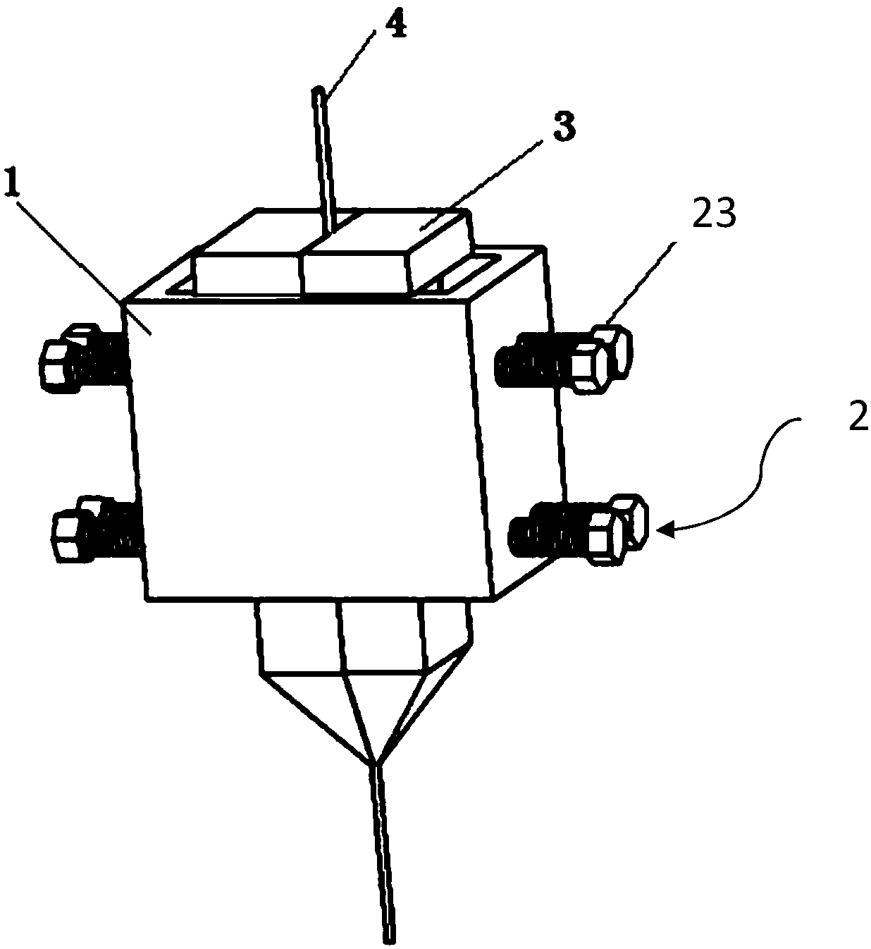 Current conduction nozzle