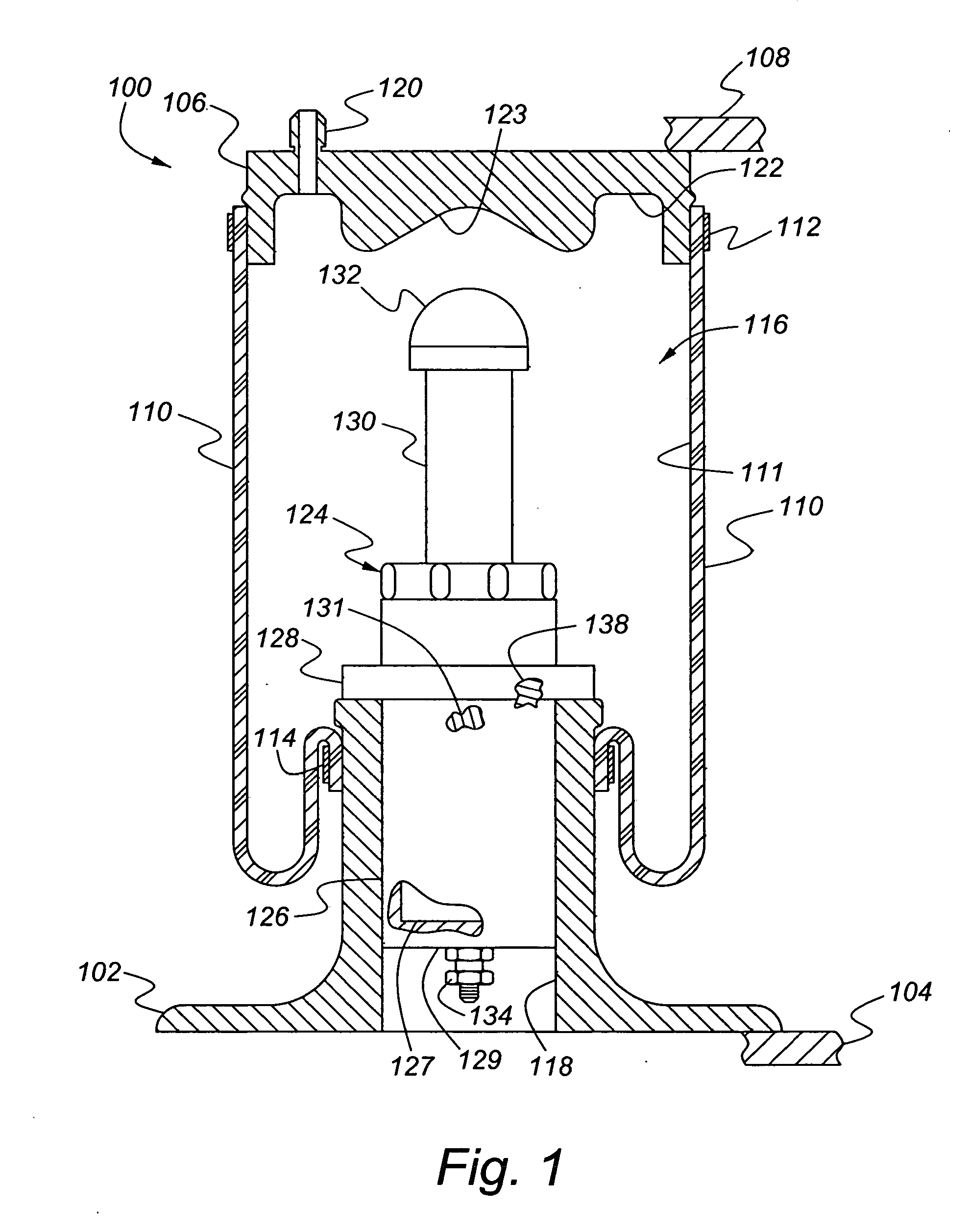 Air spring and jounce shock assembly