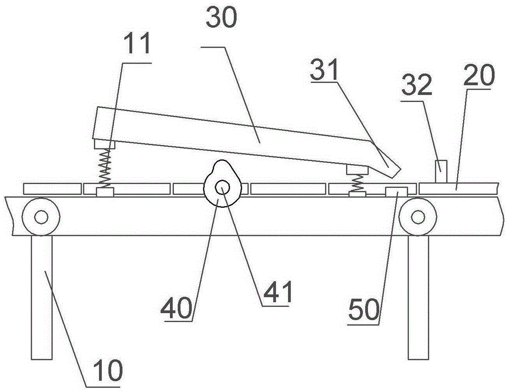 Uniform feeding device for candy ovenware