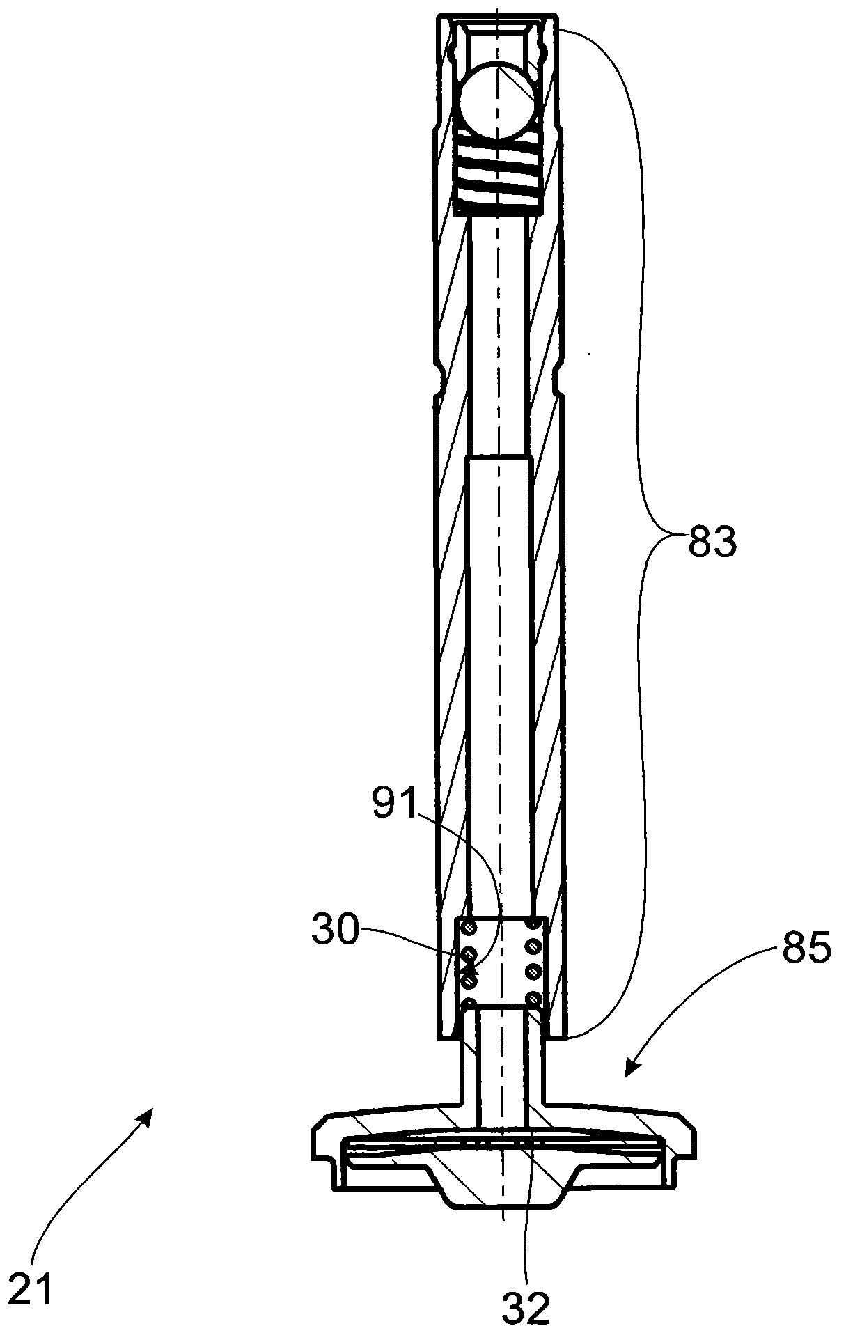 Adjustable damping valve arrangement