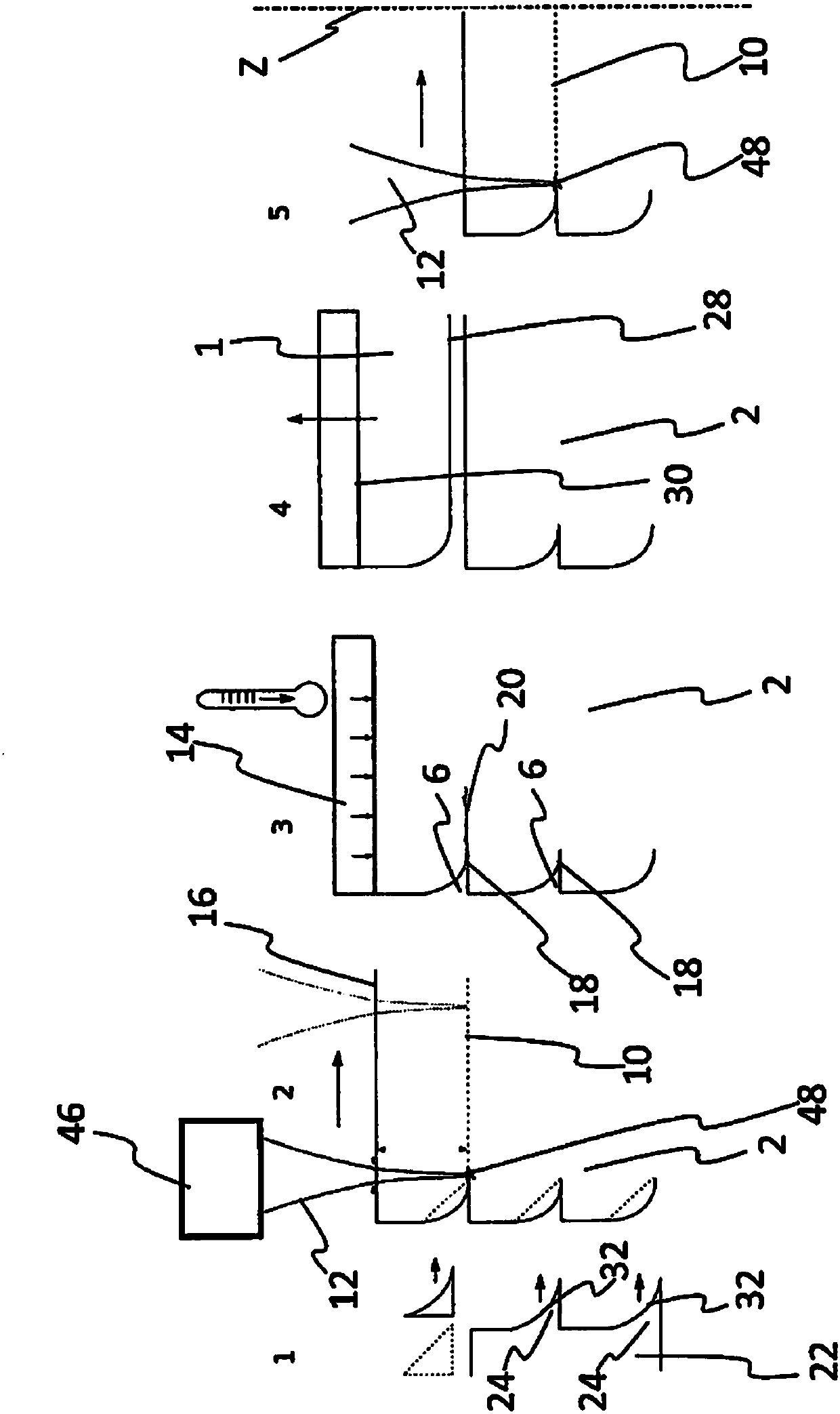 Method for guiding a crack in the peripheral region of a donor substrate