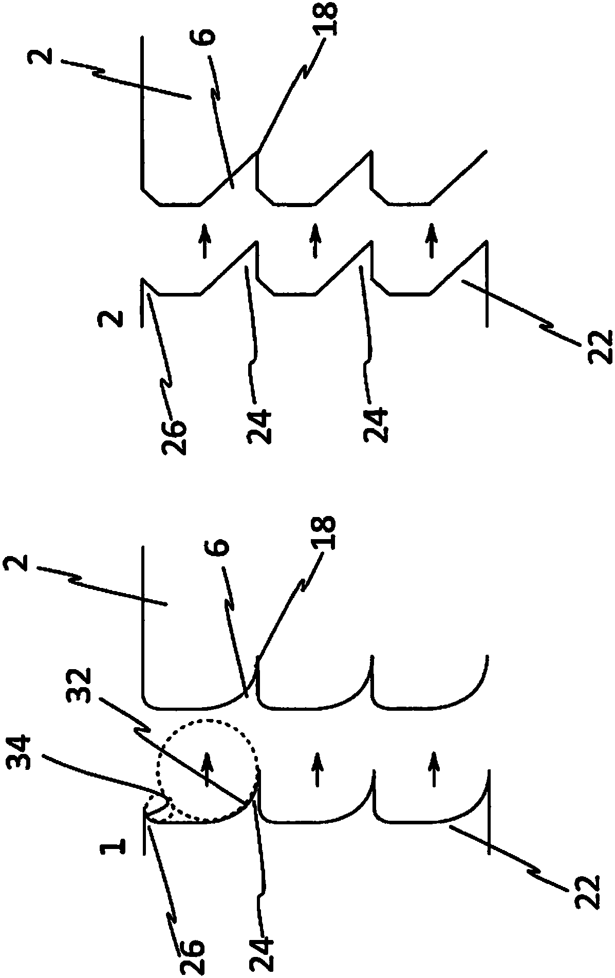 Method for guiding a crack in the peripheral region of a donor substrate