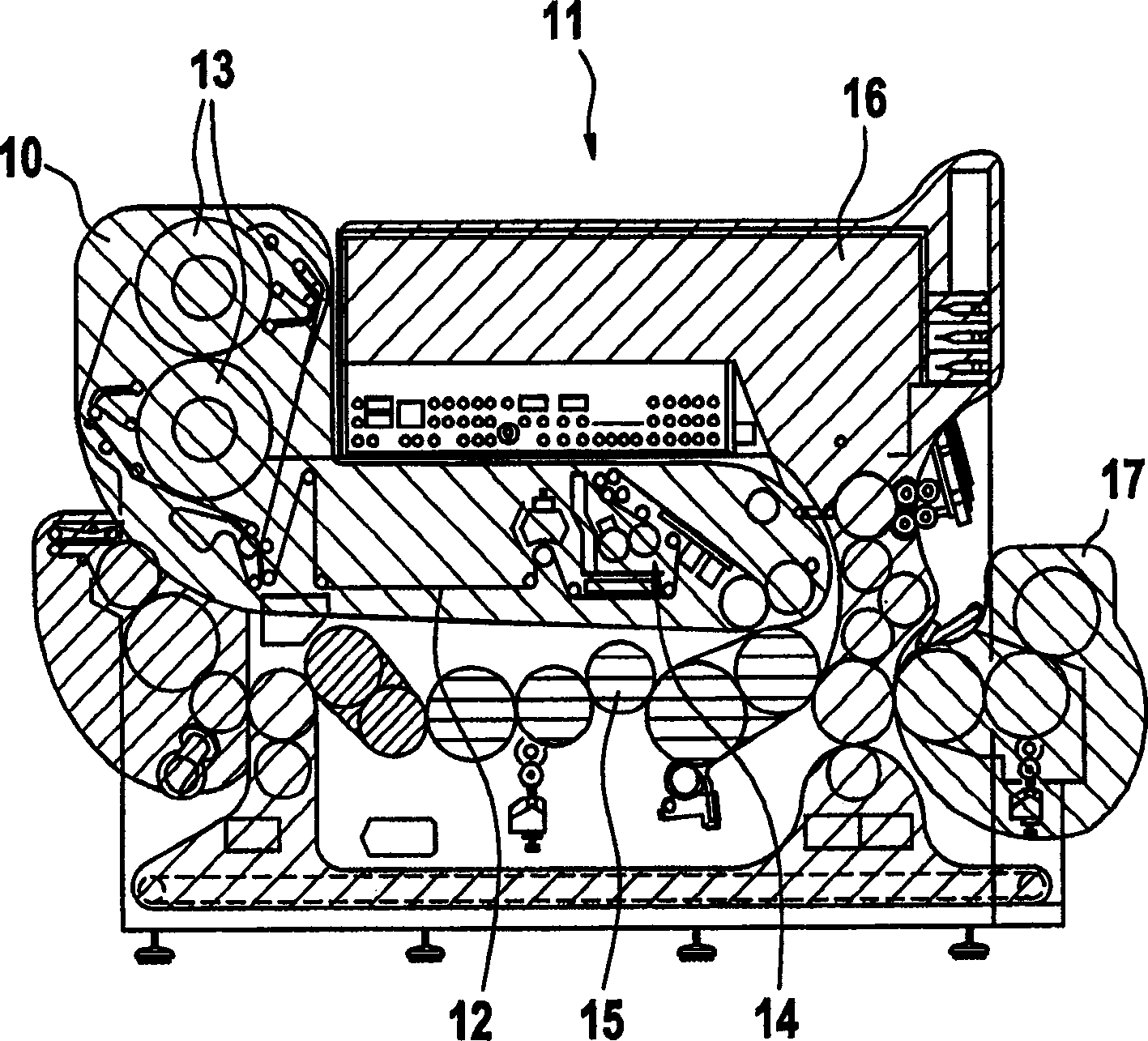 Machine of the tobacco-processing industry