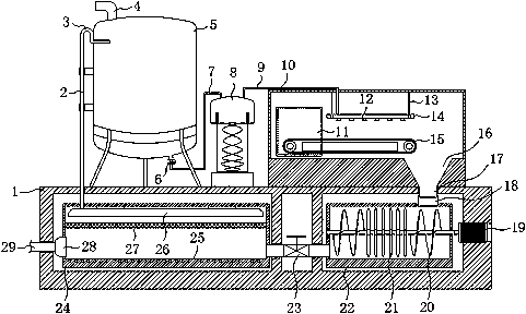 Wet garbage treatment system