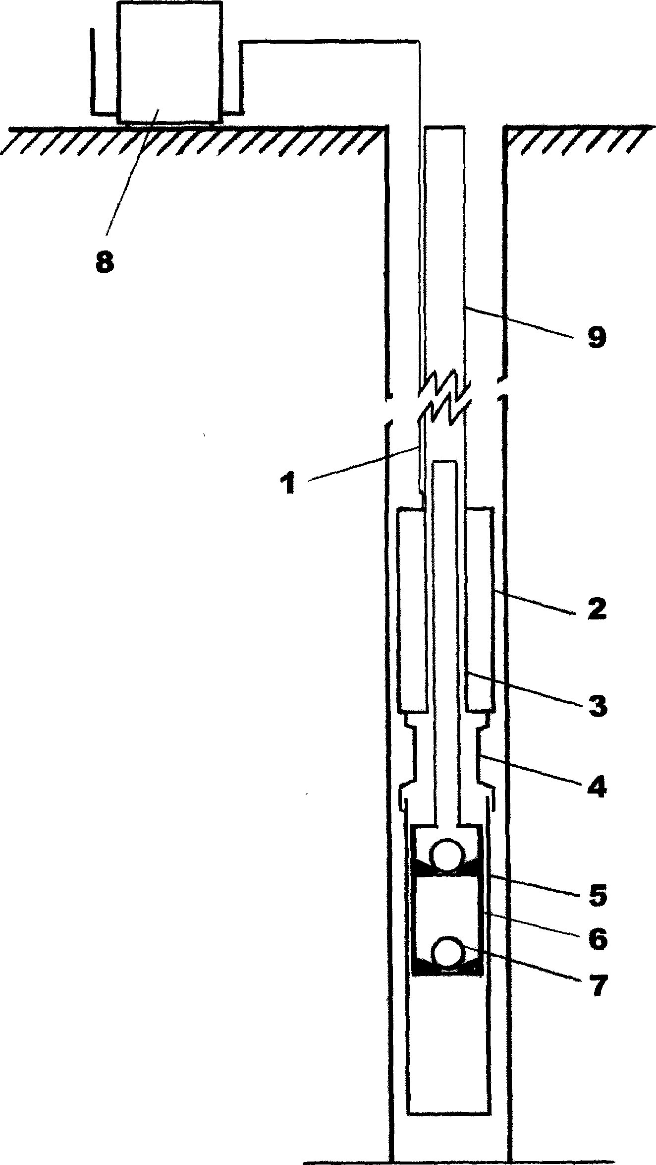 DC stepping permanent magnetism straight line motor drive type oil-submersible extracting pump