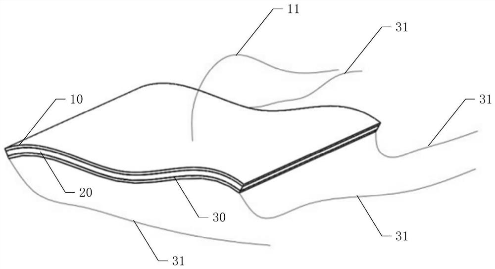 Continuous elastic tactile sensor and detection method thereof