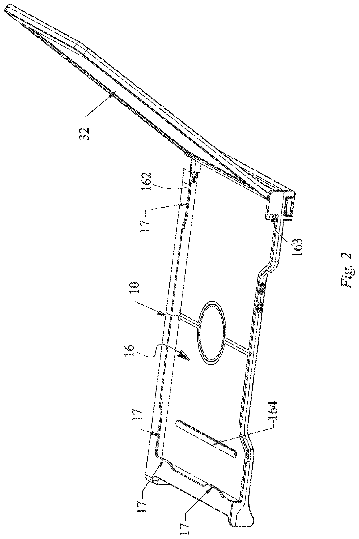 Multi-screen display device with internal wiring