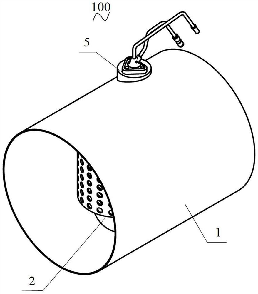 High-efficiency SCR (Selective Catalytic Reduction) barrel type mixer and vehicle adopting mixer