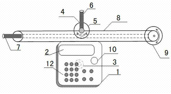 Laser distance measuring and height measuring device