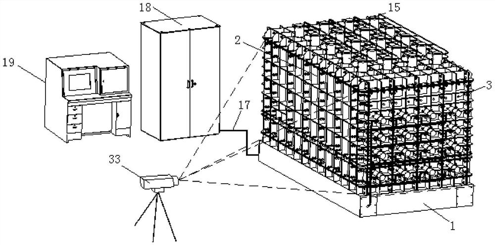 Automatic mining model test device and method for self-formed roadway without coal pillar