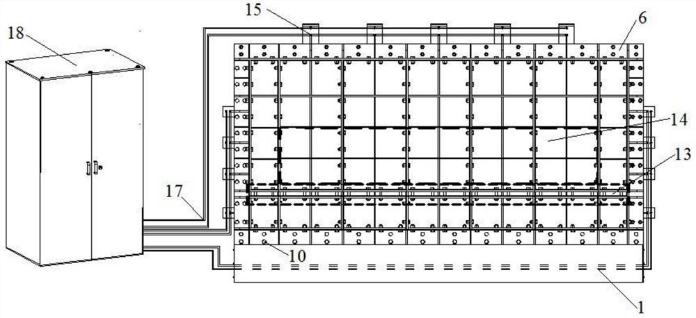 Automatic mining model test device and method for self-formed roadway without coal pillar